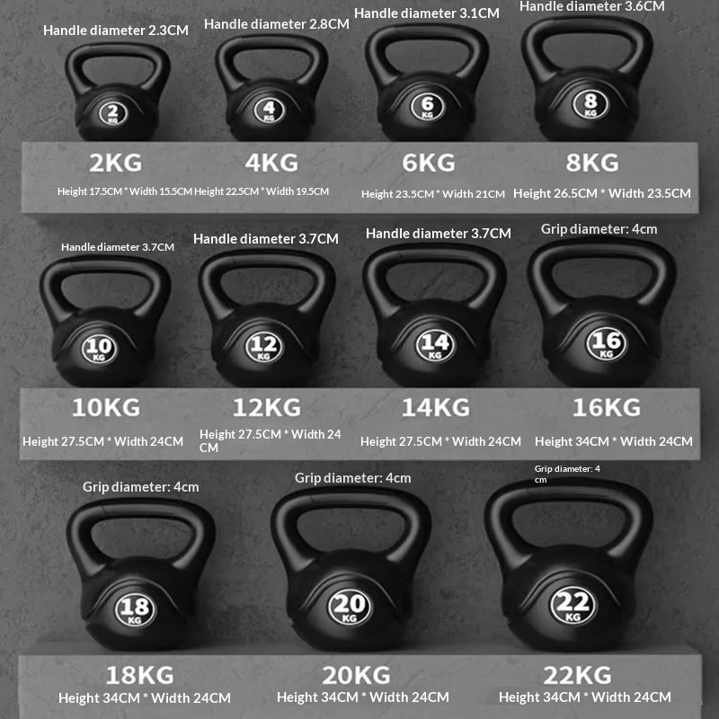 Sports Equipment Images - Kettlebell 8kg z regulacją obciążenia, ergonomiczny