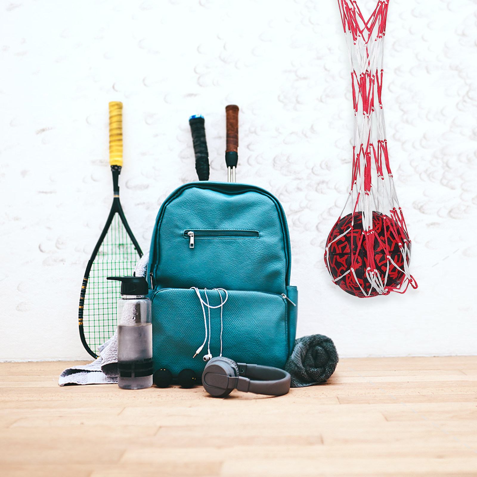 Sports Equipment Outdoor Storage - Torba siatkowa do przenoszenia piłek, koszykówki,