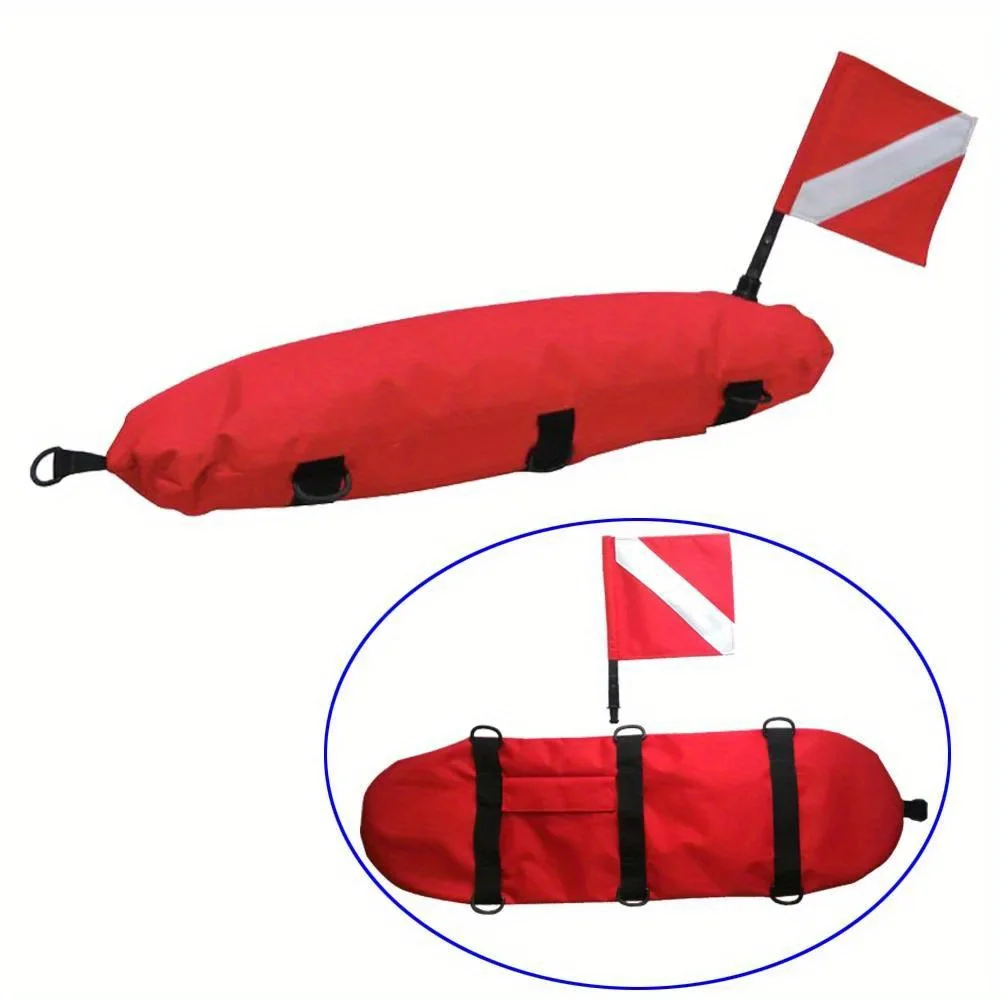 Pull Buoy Swimming - Nadmuchiwana boja sygnalizacyjna do nurkowania, boja