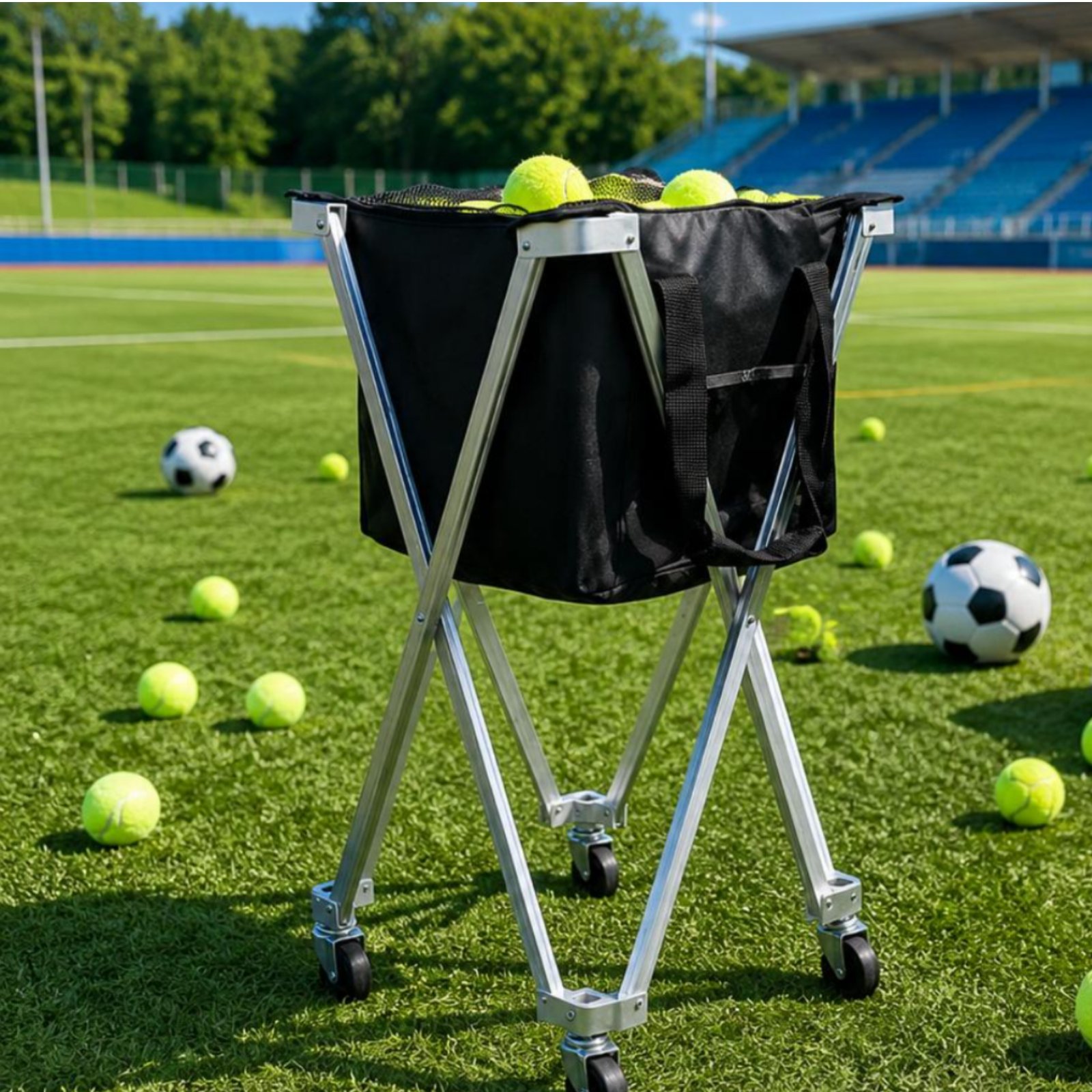 Wózek na piłki do pickleballa  – Sports Equipment Tennis recenzja i cena