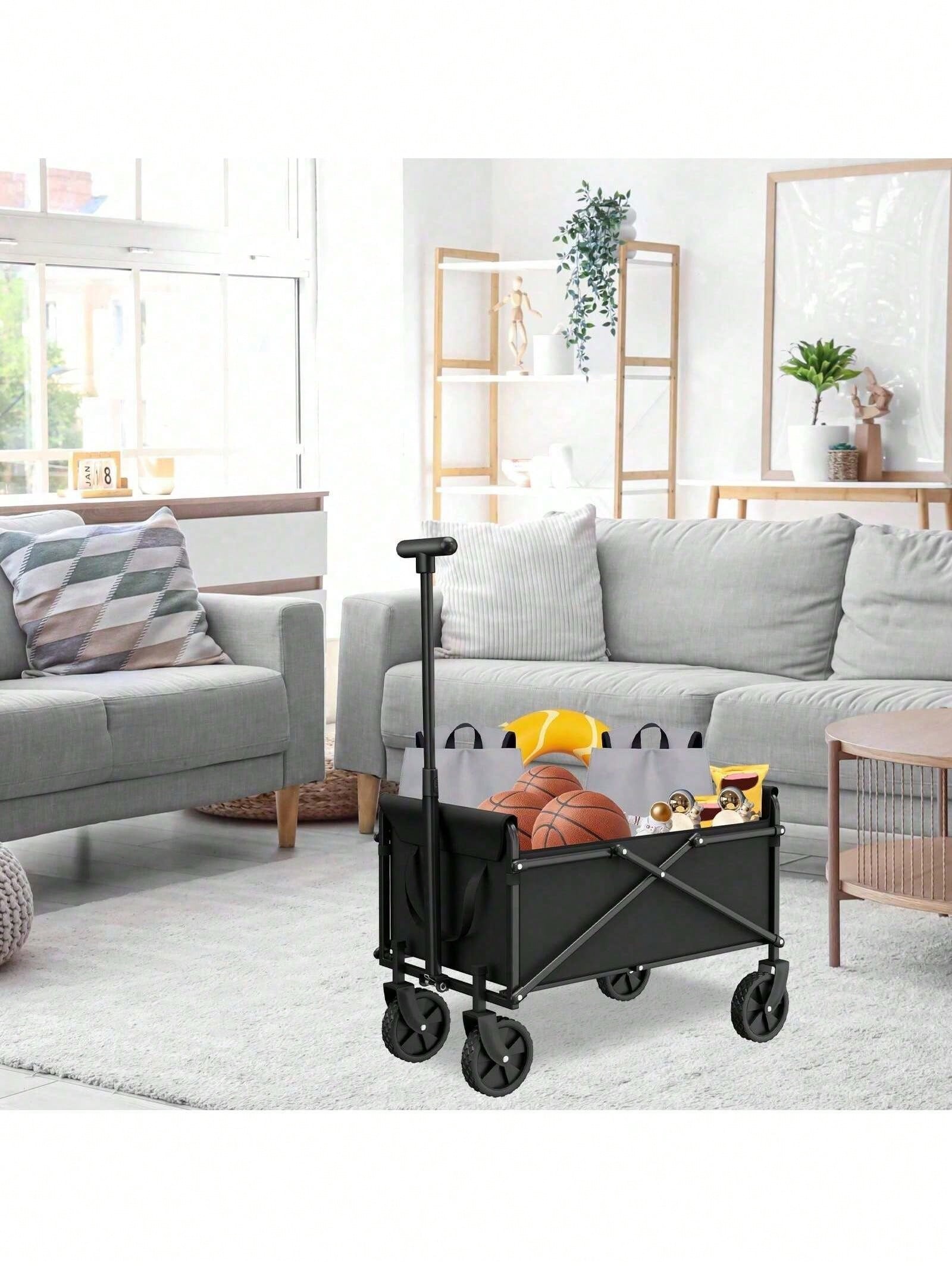Mini Czarny Składany Wózek Tra – Sports Equipment Trolley recenzja i cena