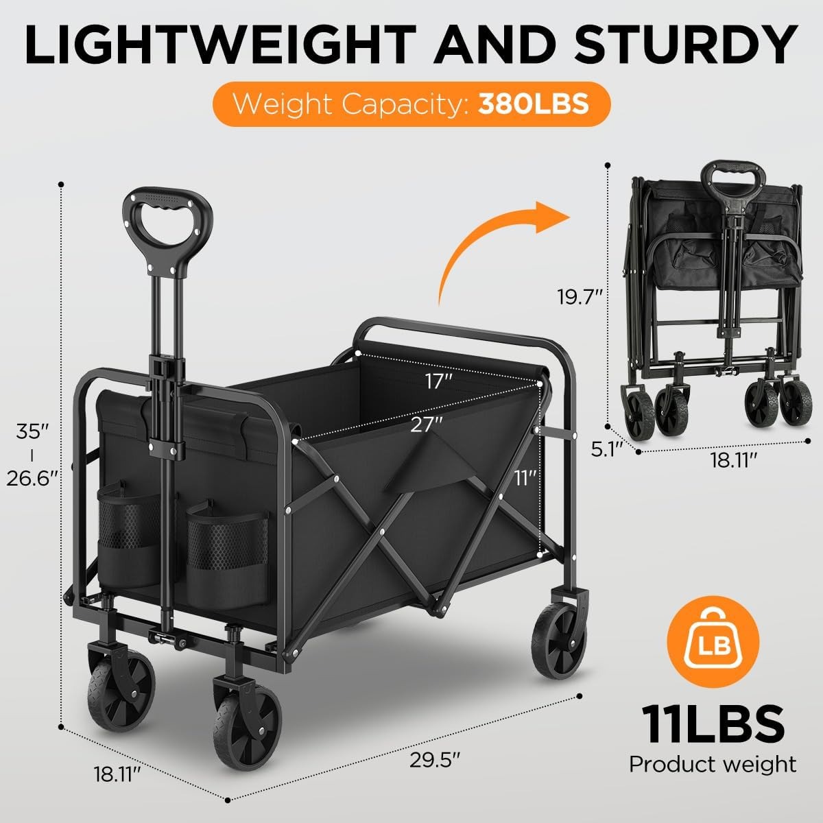 Wózek składany terenowy o duże – Sports Equipment Trolley recenzja i cena
